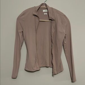Aritzia Babaton Contour PinkTaupe Zip-Up Jacket